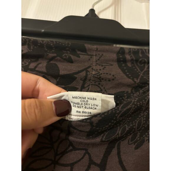 Bryn Walker floral wide leg Lagenlook pants sz L - Picture 10 of 13